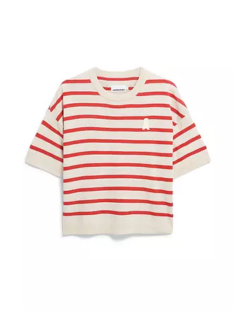 ARMEDANGELS | Pullover LIZAA LINO STRIPES | rot